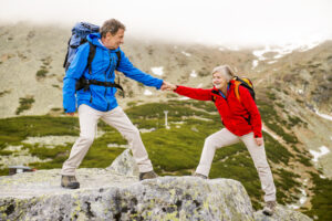 Older Couple Hiking