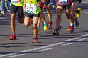 runners training for a marathon