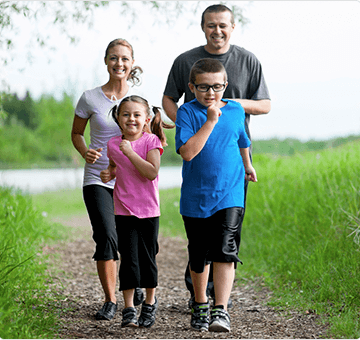 Family Running Banner Image